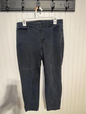 Hannah Women's Sz 12 Missy Black Straight Leg Stretch Pants